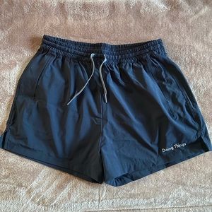 Outdoor Voices Doing Things Shorts - Navy Blue, Size Small